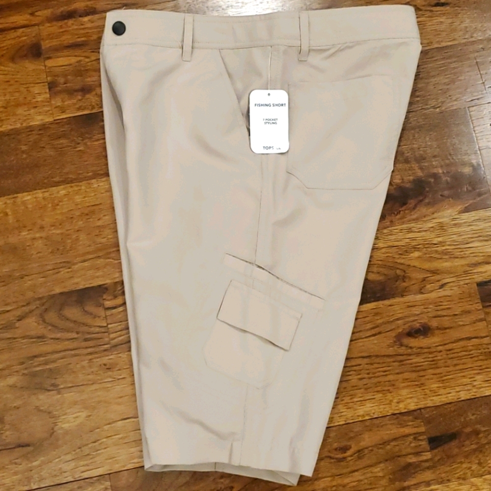 Boys J. Khaki topsail fishing shorts size XL